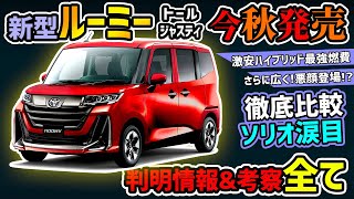 【全情報まとめ】トヨタ最強最小ミニバン新型ルーミーの進化【フルモデルチェンジ】 [upl. by Ativla34]