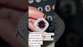 Natural Rhodolite Garnet 507cts Untreated SriLanka  Ket  ID CARD LAB  Silver Micro Tepper 20 [upl. by Atilek]