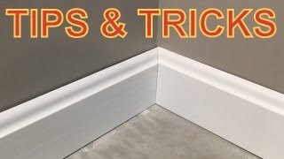 How To Cut Baseboard Corners That Look Great [upl. by Rainwater691]