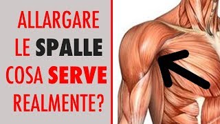 💪 COME ALLARGARE LE SPALLE LA VERITA DI ESERCIZI E ANATOMIA [upl. by Justino]