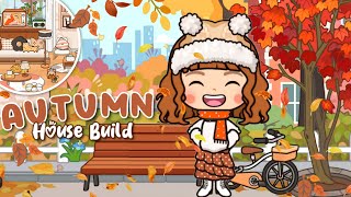 Miga World AUTUMN 🍂 HOUSE BUILD DECORATIONS 🏡  Autumn house INSPIRED Miga town tocaboca [upl. by Toh]