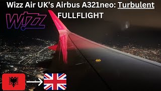 FULLFLIGHT  Wizz Air UK  Airbus A321271NX  Tirana TIA  London LTN  W95005 [upl. by Ekram]