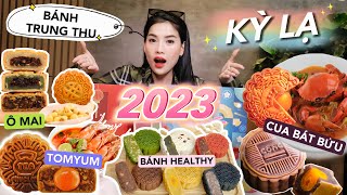 Review 21 vị Bánh Trung Thu KỲ LẠ 2023 Tomyum Trà sữa Cua bát bửu Sò điệp Ô mai Sữa chua… [upl. by Nash]