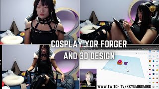 3D Design in Tinker cad and Yor Forger Cosplay  Chuncheon 10152022 [upl. by Aratal392]