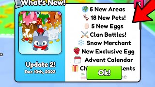 The NEW Christmas UPDATE is INSANE in Pet Simulator 99 [upl. by Yentyrb]