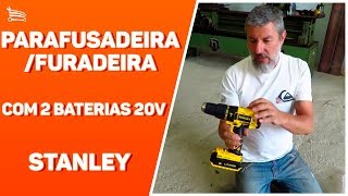 ParafusadeiraFuradeira com 2 Baterias 20V Lition STANLEY  Loja do Mecânico [upl. by Fricke]