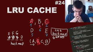 Pro vs Hard Coding Interview Problem  LRU Cache LeetCode Day 24 [upl. by Naneek]