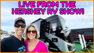 Live RV Tours 2024 Hershey RV Show [upl. by Rehpotsihc]