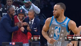 Stephen Curry shocks entire world with most insane stretch of shooting in All Star Game [upl. by Yelsnik]