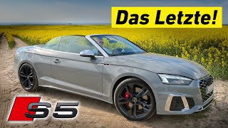 Audi S5 Cabrio B9 2023 Review amp Sound – Letzter V6 Benziner im Test [upl. by Anitac230]