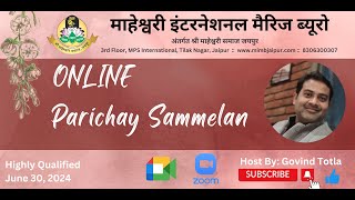 7th Online Parichay Sammelan on June 30 2024 by Govind Totla Team MIMB [upl. by Areehs]