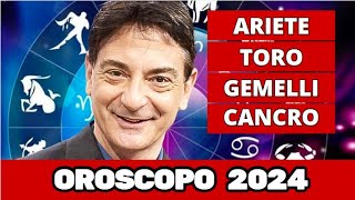 ⚪PAOLO FOX E LE ANTICIPAZIONI ASTROLOGICHE DEL 2024  ARIETE TORO GEMELLI CANCRO [upl. by Moyna]