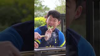 Sonny introduces Korean BBQ to his Spurs team mates [upl. by Alyled]