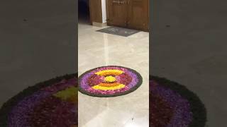 Athakalam design timelapse pookalam  songathapoovum nulli thrithapoovum nulli [upl. by Brinn]