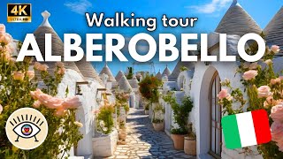 ITALIA Puglia 4K Alberobello ✅ PASEO A PIE con subtítulos quotWALKING TOURquot  Relax  ASMR [upl. by Grazia44]