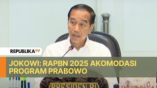 Jokowi RAPBN 2025 Akomodasi Program Prabowo [upl. by Adnor]