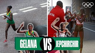 Tiki Gelana 🆚 Peres Jepchirchir  Marathon  Headtohead [upl. by Ailegave]