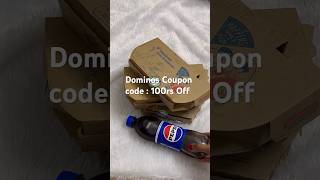 Dominos Coupon Code  100rs off  review unboxing food dominos couponcode sale [upl. by Ecylla520]