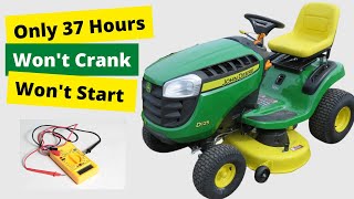 John Deere WONT START  No Crank  No Start  D125 Lawn Tractor  Lets Fix it [upl. by Blessington743]