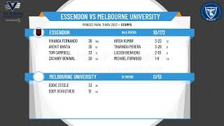 Victorian Premier Cricket  Kookaburra Mens Thirds  Rd4  Essendon v Melbourne University  Day 1 [upl. by Holzman]