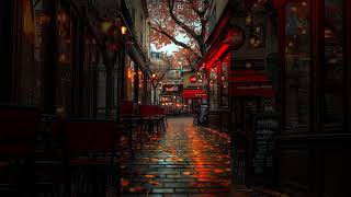 Nostalgic Autumn Café Ambience 🍂 Smooth Jazz Music for Cozy Mornings and Relaxation on the Street [upl. by Kristof]