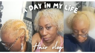 OGN Vlog  Prt4 Attempting to use Perm Rods on my afrolightened hair [upl. by Nerita553]