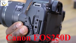 Canon EOS 250D DSLR Camera Unboxing and review in detail How to assemble and use 📸 [upl. by Talanta]