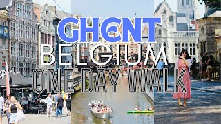 One Day walk in Ghent GHENT Belgium 4K scenery  petrolsmellofficial citytour travel [upl. by Mailand]