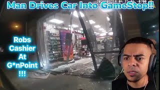 Criminal Drives Inside Gamestop To Steal a PS5 [upl. by Lain]