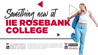 Something New At IIE Rosebank College [upl. by Ennayk]