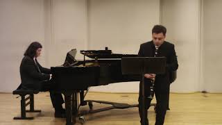 Yevgeny Dokshansky clarinet amp Hsiang Tu piano  Mieczyslaw Weinberg Sonata Op 28 Allegretto [upl. by Arob157]