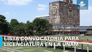 UNAM lanza Convocatoria 2024 para ingresar a alguna de sus licenciaturas [upl. by Iuqcaj]