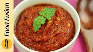 Kashmiri lal Mirch Ki Chutney Recipe By Food Fusion [upl. by Enyahc404]