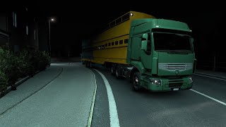 Euro Truck Simulator 2  On livre des Bovins pour la capitale de lItalie  en pleine nuit [upl. by Bubalo]