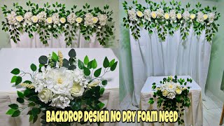 Easy and Simple Backdrop Design No Dry foam need backdrop tutorial videotutorial backdropdesign [upl. by Uon]