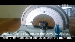 How to use a Bevel Protractor Engineerincin [upl. by Ulrica]