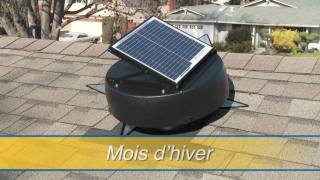 Ventilateur Solaire de Grenier  CA [upl. by Notniuqal912]