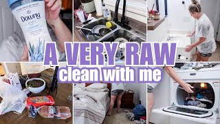 RAW amp REAL CLEAN WITH ME  SUNDAY RESET CLEANING VLOG [upl. by Conley]