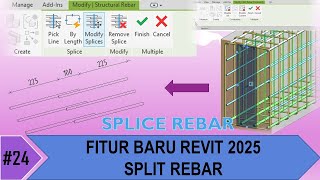 Revit Structure Indonesia 24 Revit 2025  Split Rebar [upl. by Almallah]