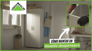 Cómo montar un mueble escobero  LEROY MERLIN [upl. by Trilbi31]