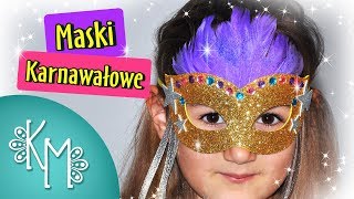 Maski karnawałowe  Jak zrobić Maskę Wenecką  Kreatywna Mama [upl. by Sathrum927]