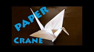 How to Make a Paper Crane Origami  Robs World [upl. by Haziza]