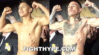 JAIME MUNGUIA VS GABE ROSADO WEIGHIN amp ROWDY FINAL FACE OFF [upl. by Yram81]