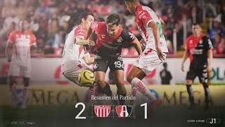 Las mejores acciones en el resumen de la Jornada 1del CL24 Necaxa vs Atlas FC [upl. by Rebel]