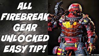 HOW TO UNLOCK ALL FIREBREAK GEAR EASY TIP BLACK OPS 3 [upl. by Grove]