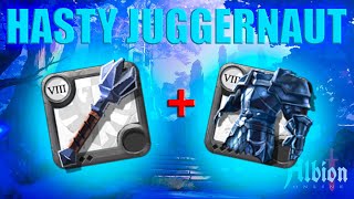 The Hasty Juggernaut 1H mace  Guardian armor  solo mist  Albion online black zone [upl. by Anaeg]