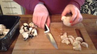 ASMR Chopping Mushrooms Softly Spoken [upl. by Nomyaw]