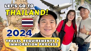 FLYING to BANGKOK THAILAND 🇹🇭 Travel Requirements amp Immigration Process 2024  Wander J [upl. by Adnam]