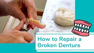 How to Repair a Broken Acrylic Denture [upl. by Akeret]