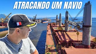 Fui com o PRÁTICO atracar um NAVIO CARGUEIRO [upl. by Lanor572]